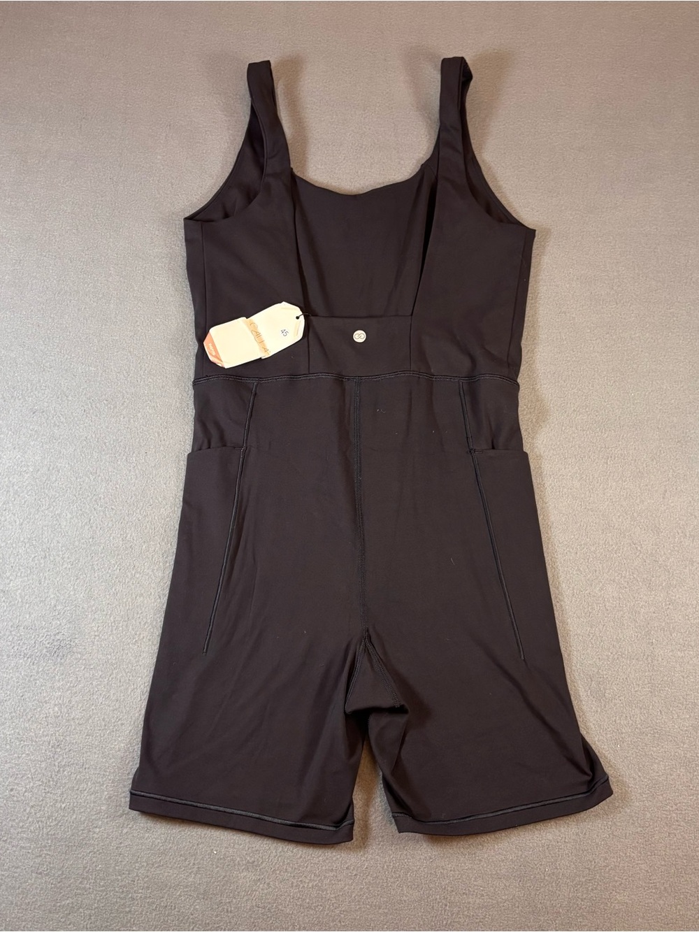 Calia By Carrie Underwood Size S Inspire Short Bodysuit Black Athletic NEW $108